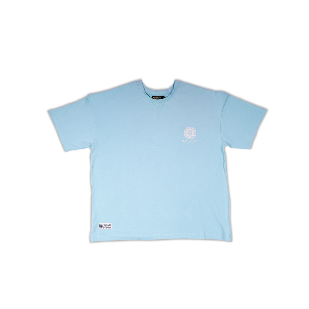 SKY Blue Oversize Drop Shoulder T-shirt
