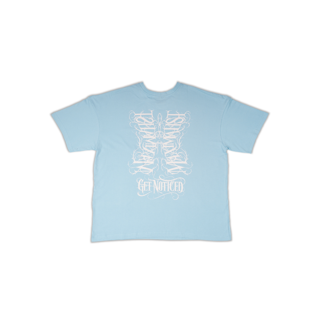 SKY Blue Oversize Drop Shoulder T-shirt